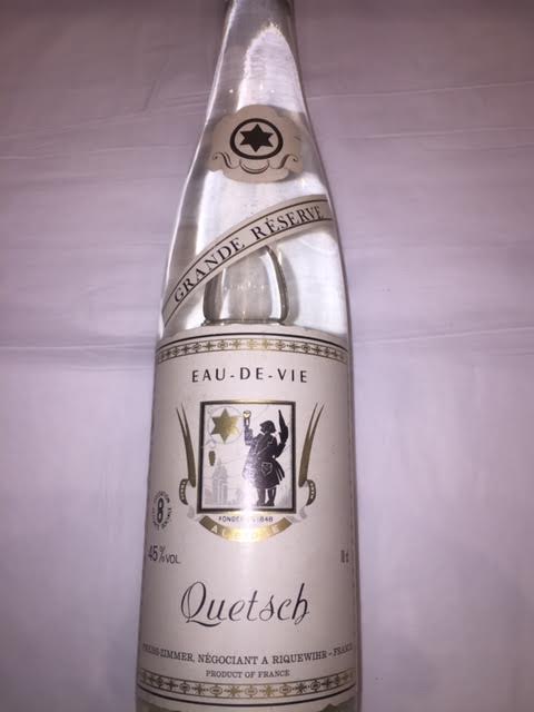 Quetsch (Damson) 45%Abv Eau de Vie d'Alsace. 70cl, Preiss-Zimmer