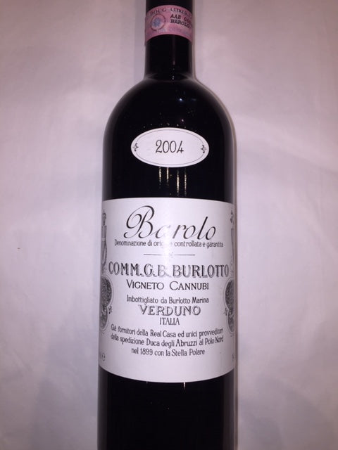Barolo 2004 Cannubi Burlotto
