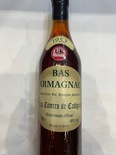 Bas Armagnac 1953 Vintage 70cl Comtes Cadignan