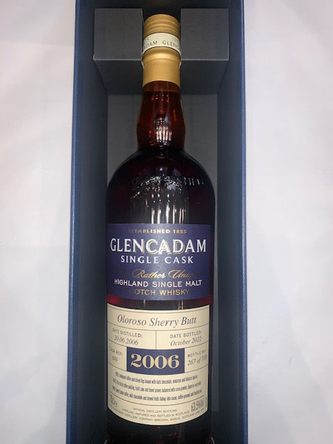 GlenCadam 2006 Single Cask Oloroso Sherry Butt Highland Single Malt 70cl