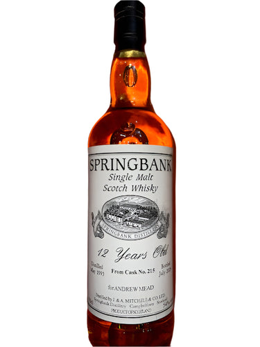 Springbank 12 YO Single Cask, Cask Strength 70cl