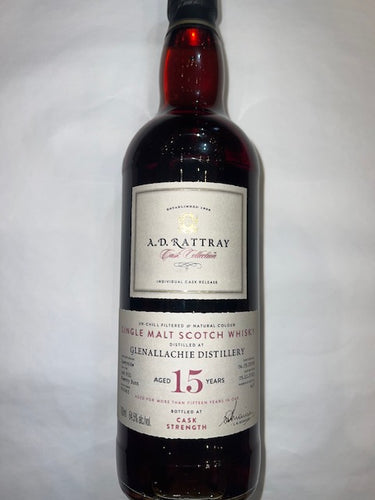 Glenallachie 15 YO Single Cask, Cask Strength 64.5% Abv, ADR