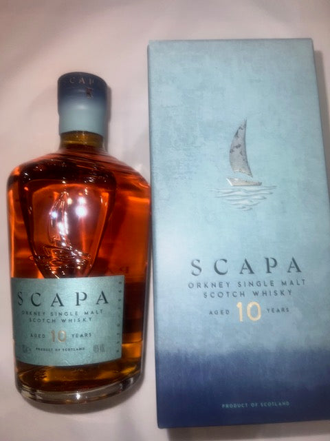 Scapa 10 YO Orkney Single Malt Whisky, 70cl