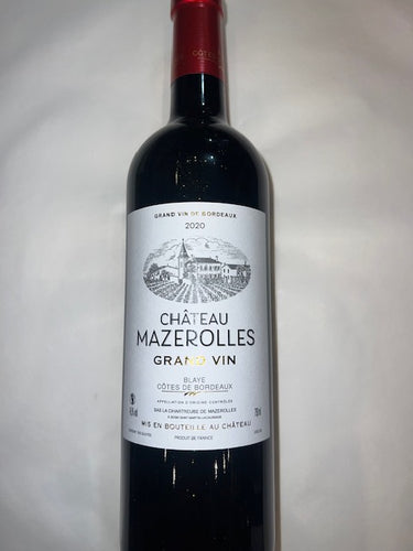Chateau Mazerrolles 2020 Blaye Cotes de Bordeaux, France