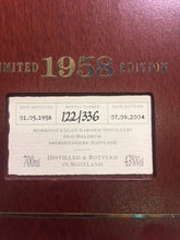 Glen Garioch 1958 Ltd Ed. 70cl, 46 YO Highland Single Malt,