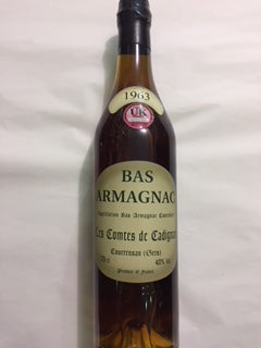 Bas Armagnac 1963 Vintage 70cl Comtes Cadignan