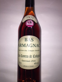 Bas Armagnac 1951 Vintage 70cl Comtes Cadignan