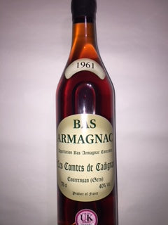 Bas Armagnac 1961 Vintage 70cl Comtes Cadignan, 70cl