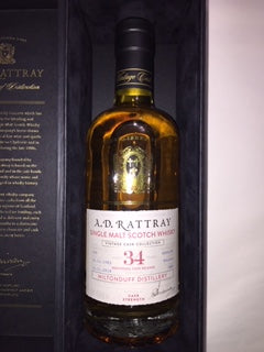 Miltonduff 34 YO Speyside single cask, cask Strength 47.3% Abv 70cl ADRattray
