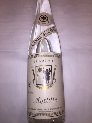 Myrtille (Billberry) 45% Abv Eau de vie d'Alsace, 70cl Preiss-Zimmer