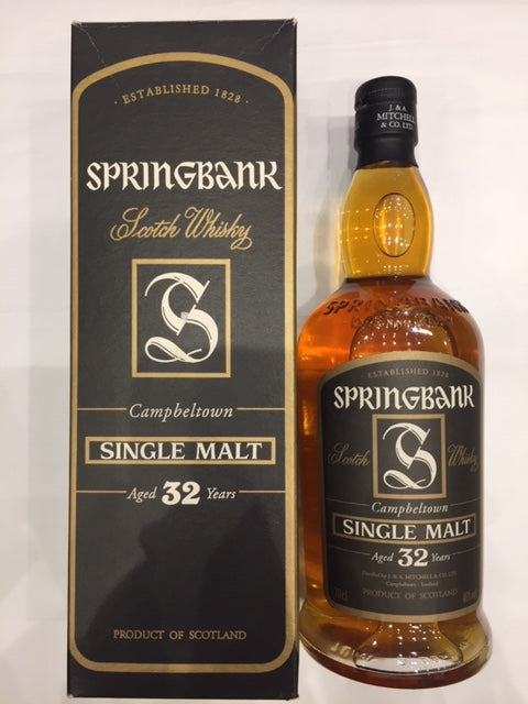 Springbank 32 YO Single Malt Whisky 70cl