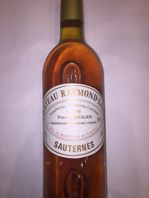 Ch Raymond-Lafon 1978 Sauternes, 75cl