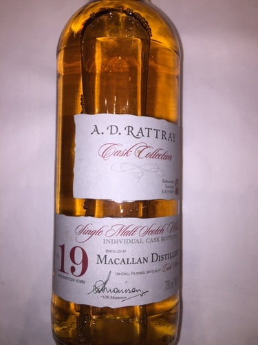 Macallan 19 YO, Single Cask Cask strength 49.1%Abv ADR