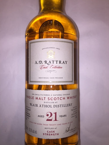 Blair Athol Distillery 21 YO Single Cask Cask Strength 63%Abv. ADR