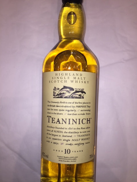 Teaninich 10 YO Highland single Malt whisky, 70cl