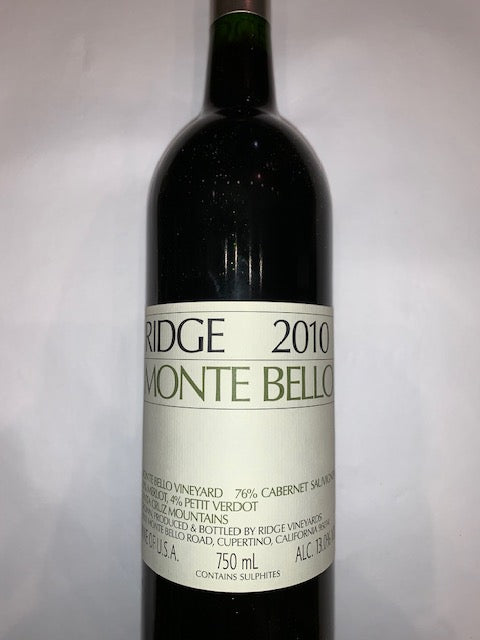 Ridge Monte Bello 2010 Cab. Sauvignon, California, 75cl