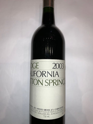 Ridge Lytton Springs 2003 California, 75cl