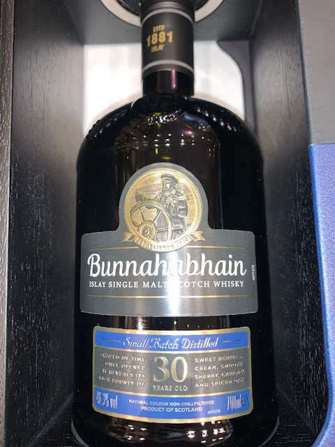Bunnahabhain 30 Year Old Single Malt Scotch Whisky, Islay, Scotland