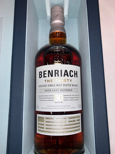 Benriach 30 YO Single Malt Speyside, Four Cask Matured, 70cl