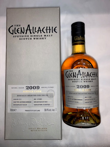 Glenallachie 2009 Sauternes Barique, Cask Strength. 70cl Speyside Single Malt