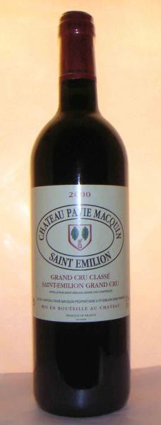 Chateau Pavie Macquin 2000 St Emilion Grand Cru Classe