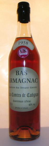 Bas Armagnac 1958 Vintage