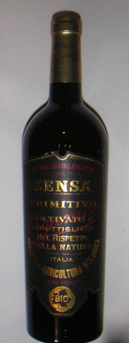 Zensa Primitivo 2022 Bio, Organic Red. Puglia 75cl