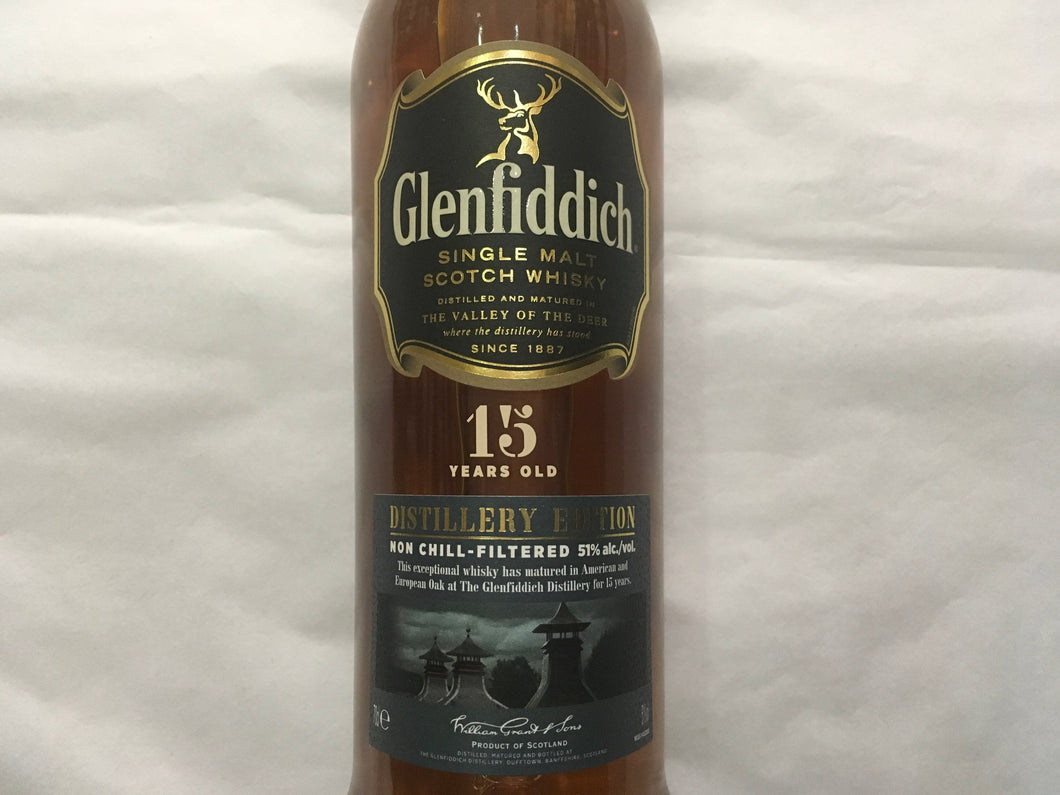 Glenfiddich 15 Distillery Edition 51%Abv 70cl